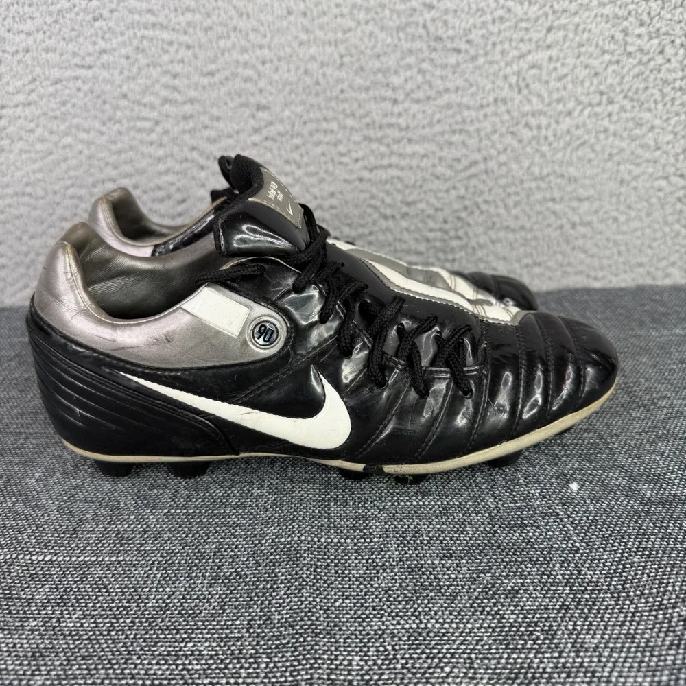 Nike Total 90 Shift Soccer Cleats Mens 8.5 Black Silver‎ 313995-011 2006 Vintage